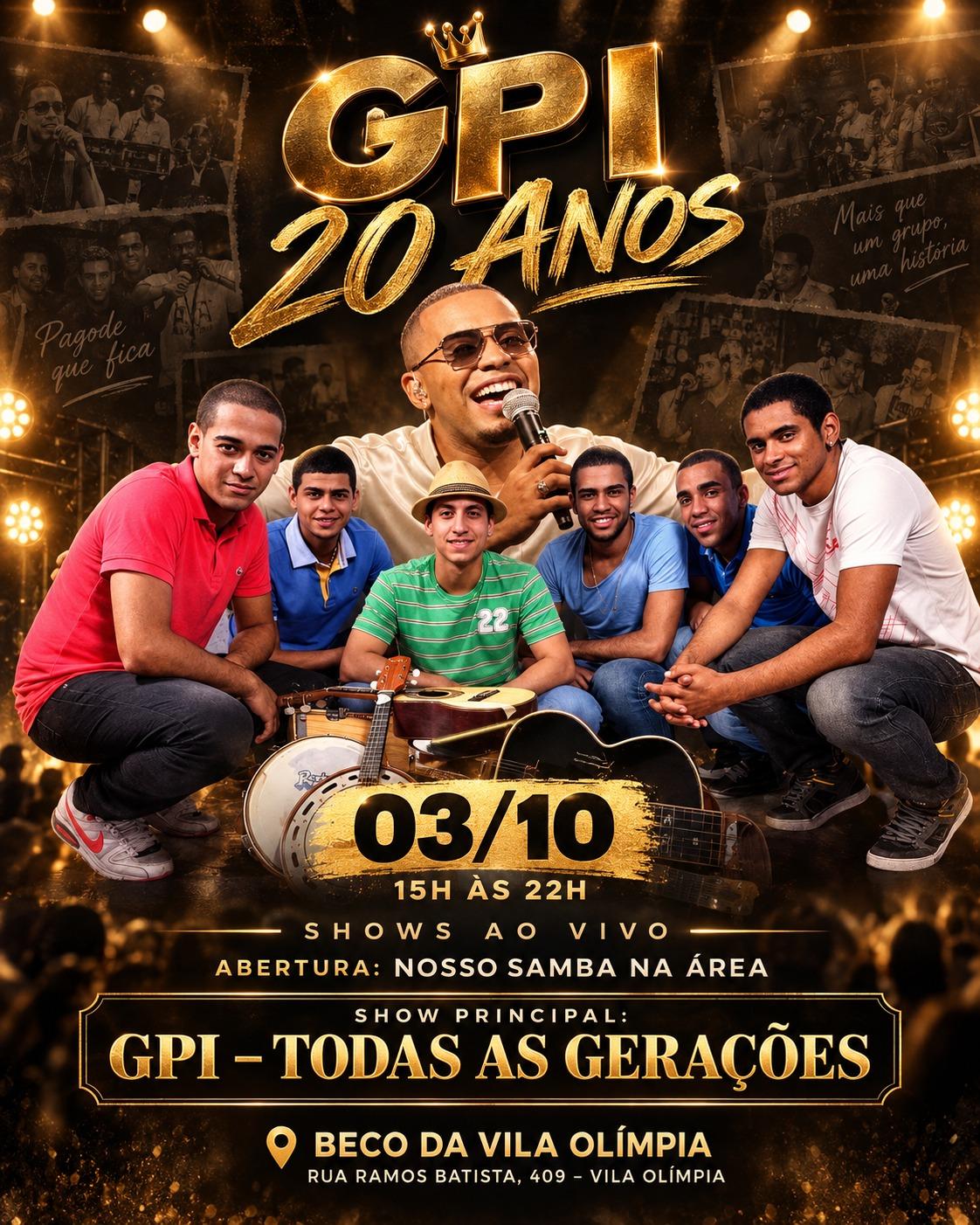 GPI 20 ANOS no Beco Da Vila Olimpia