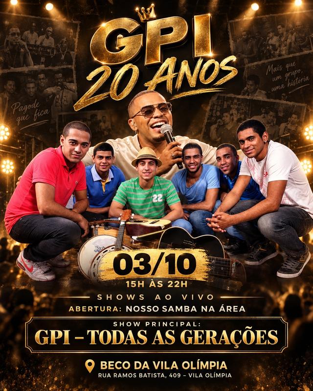 GPI 20 ANOS no Beco Da Vila Olimpia