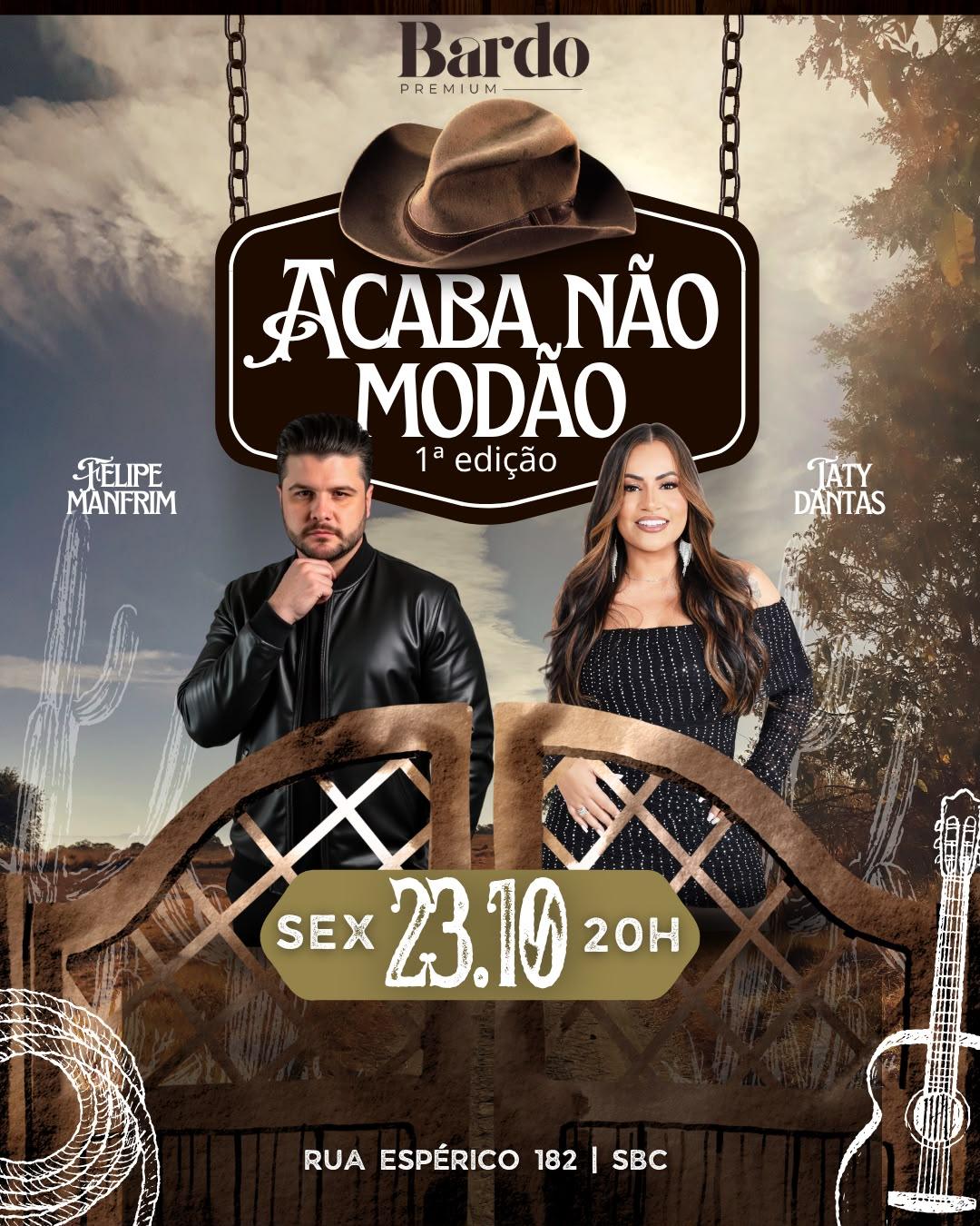 ACABA NÃO MODÃO 1ª EDIÇÃO -  BARDO PREMIUM