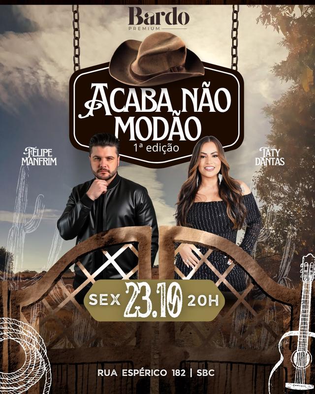 ACABA NÃO MODÃO 1ª EDIÇÃO -  BARDO PREMIUM