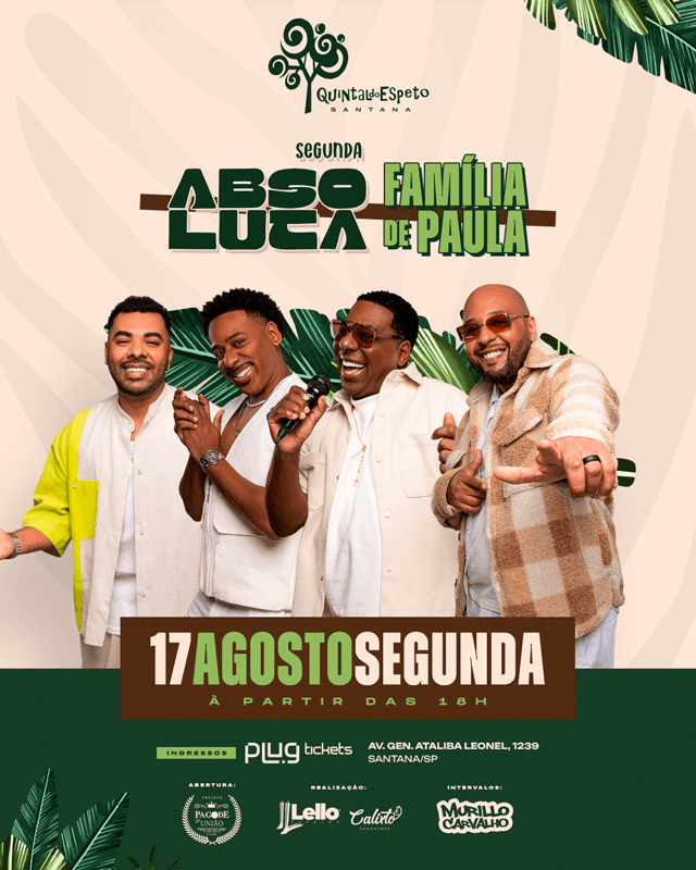 SEGUNDA ABSOLUTA  no Quintal Santana 17/08