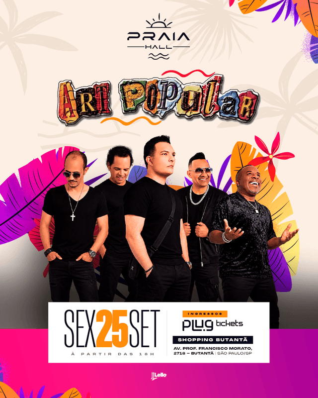 Art Popular Especial no PRAIA HALL