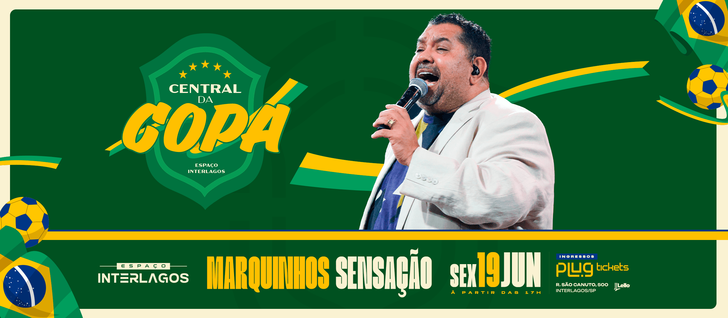 BRASIL X HAITI com Marquinhos Sensação no Espaço Interlagos