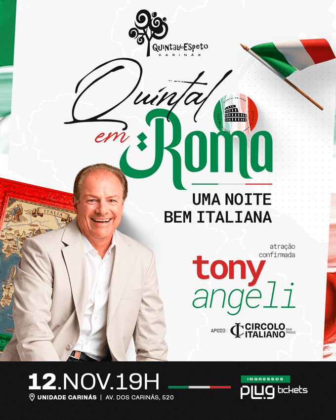 Quintal em Roma – Uma Noite Italiana no Quintal do Espeto Carinás
