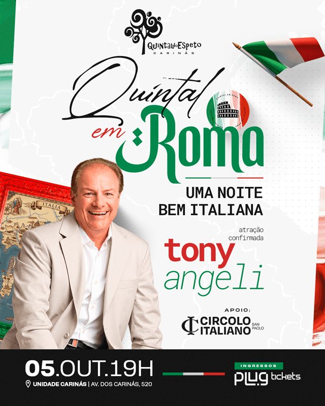 Quintal em Roma – Uma Noite Bem Italiana no Quintal do Espeto Carinás