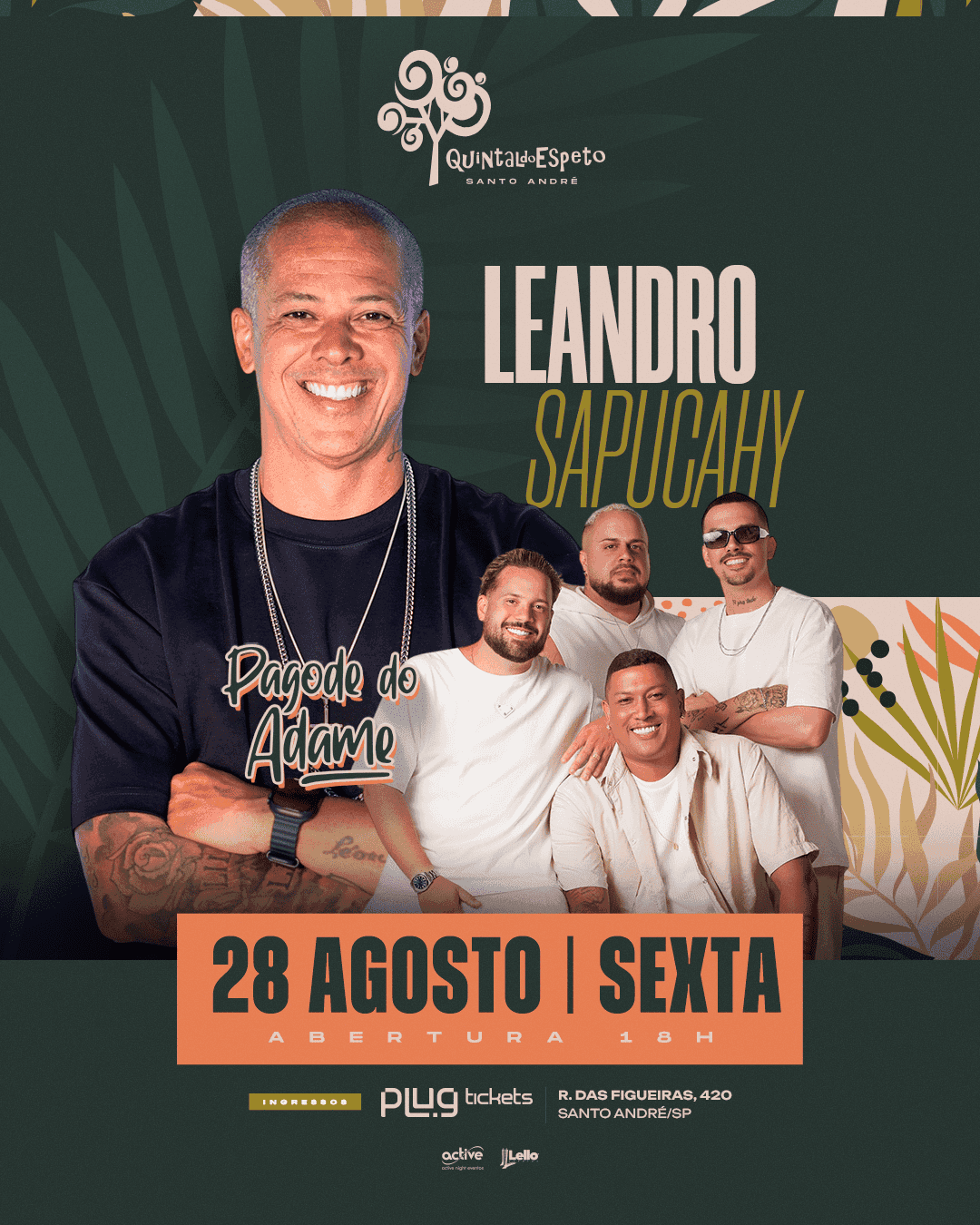 Leandro Sapucahy e Pagode do Adame no Quintal do Espeto Santo André